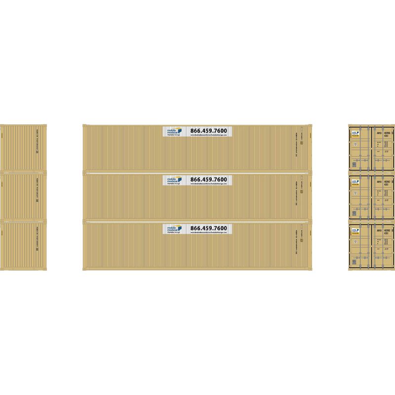 40' Container Low Cube ANYU 3-pack #2 - 16390 : HO