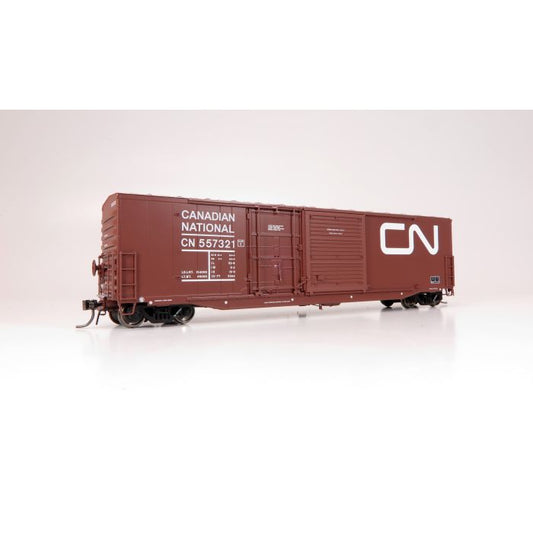 NSC 5304 Plug & Sliding Door Boxcar 6-Pack - Ready to Run -- Canadian National (Late 1980s, Boxcar Red, Noodle Logo)  - 173003 : HO