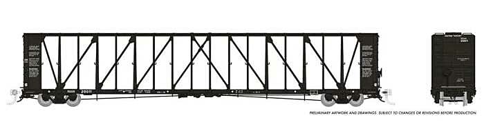 NSC 73' Centerbeam Flatcar - Mississippi Delta MSDR - 174005A : HO