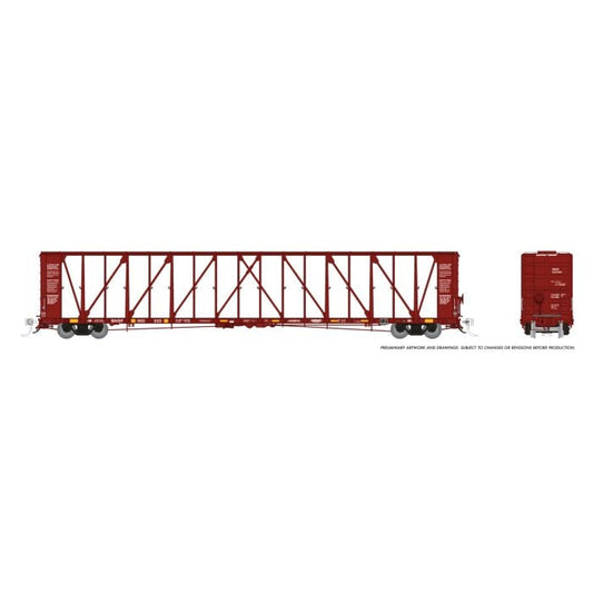NSC 73' Centerbeam Flatcar BNSF - Brown: Single Car #2 - 562009A : N