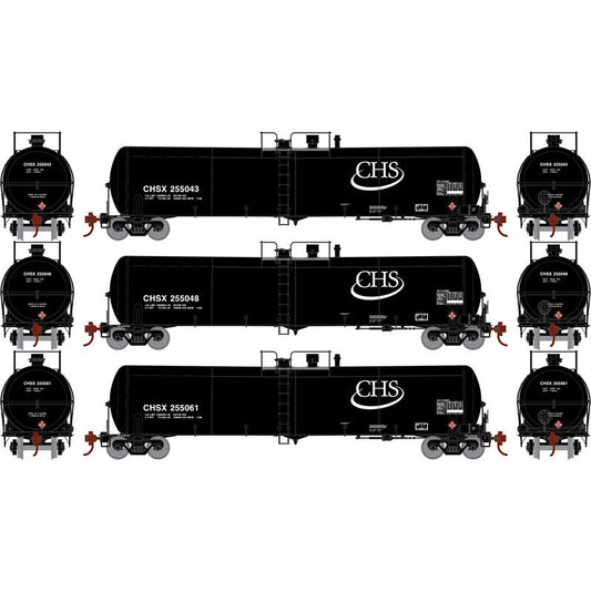 30K gal Ethanol Tank Car (3-Pack) CHSX #255043/255048/255061 - 18034 : N