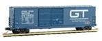 50 FT Double-Door Boxcar, 8 FT Doors, Grand Trunk Western 599835 - 18200090 : N