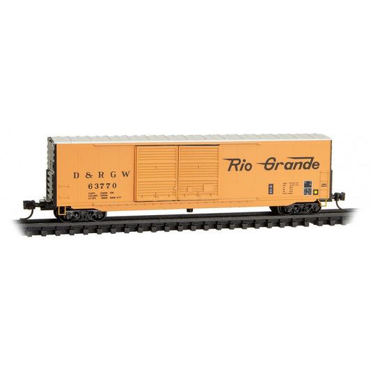 50 FT Double-Door Boxcar w/8 FT Doors, Denver & Rio Grande Western D&RGW 63770 - 18200111 : N