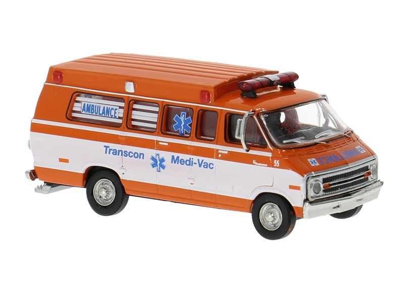 1975 Dodge B200 Ambulance "Transcon" - 18305 : HO