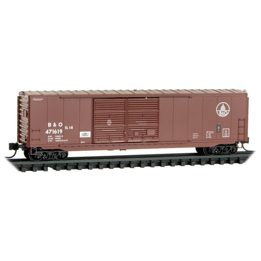 50' Boxcar with 8' Sliding Door - Baltimore and Ohio B&O #471619 - 18400030 : N