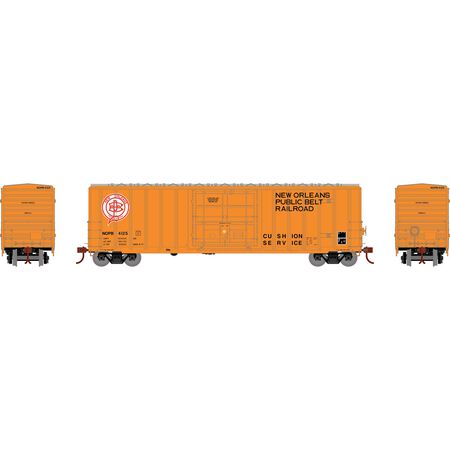 50' FMC 5327 Plug Door Boxcar New Orleans Public Belt NOPB 4125 - 18683 : HO