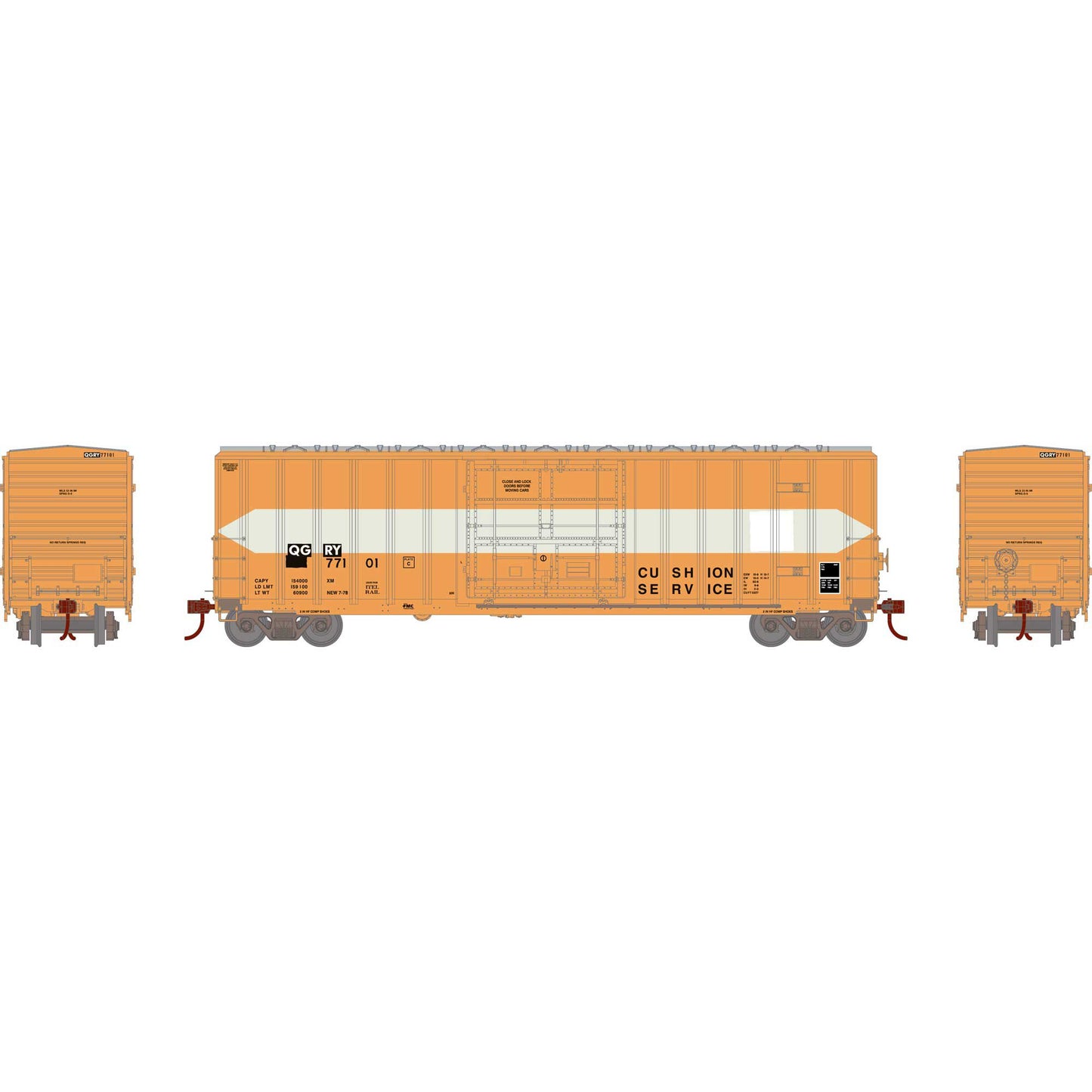 FMC 5327 12' Plug Door 50 ft Boxcar, QGRY-18685 : HO