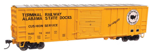 50' ACF Exterior Post Boxcar Terminal Railway Alabama State Docks TASD 78302 - 1872 : HO