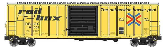 50' ACF Exterior Post Boxcar - Railbox RBOX 10008 - 1892 : HO