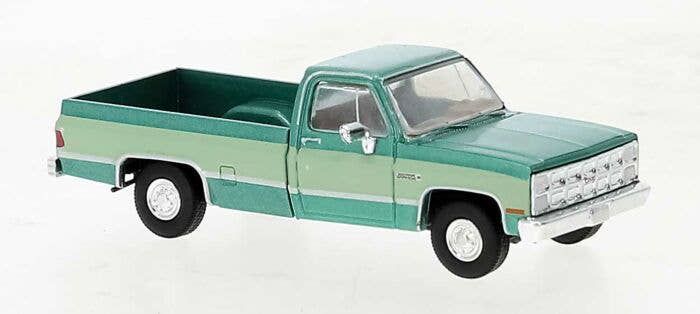 1981 GMC Sierra Grande Pickup Truck - Assembled -- 2-Tone Green  - 19650 : HO