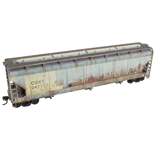 3-Bay Covered Hopper Weathered Kit, CSXT #247177 - 2000001 : HO