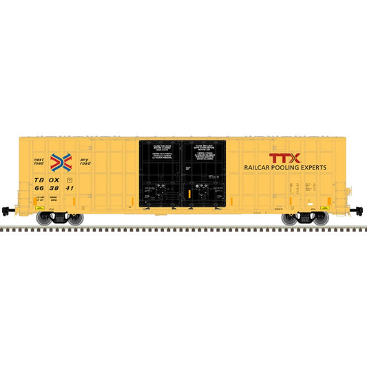 60' Gunderson 7550 Double Plug-Door Boxcar - TTX TBOX 664172 - 20005916 : HO