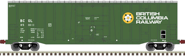 50' NSC 5111 Plug-Door Boxcar British Columbia Railway BCOL 851028 - 20006078 : HO