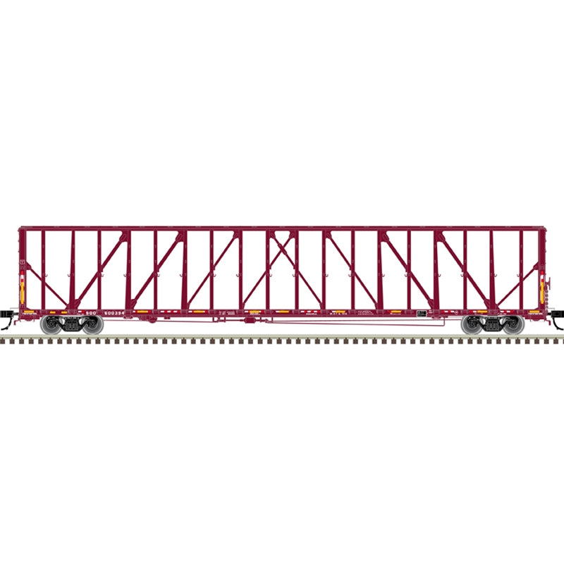 73' Center-Partition (Centerbeam) Flatcar - Canadian Pacific SOO 600373 - 20006490 : HO