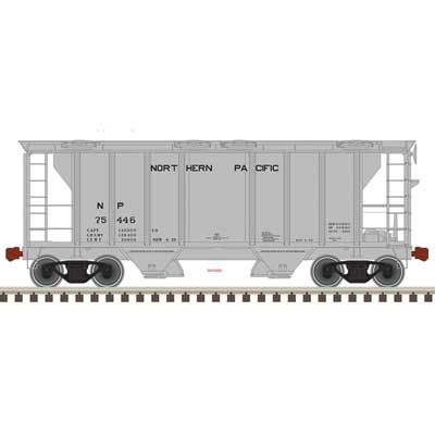 PS-2 2-Bay Covered Hopper Northern Pacific NP-20006564 : HO