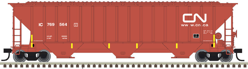 Thrall 4750 3-Bay Covered Hopper Canadian National (IC) #769606 - 20006655 : HO