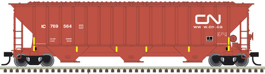 Thrall 4750 3-Bay Covered Hopper Canadian National (IC) #769606 - 20006655 : HO