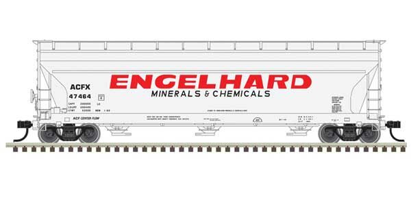 ACF 4650 3-Bay Centerflow Covered Hopper Pre-1971 Version - Engelhard 47464 - 20006934 : HO