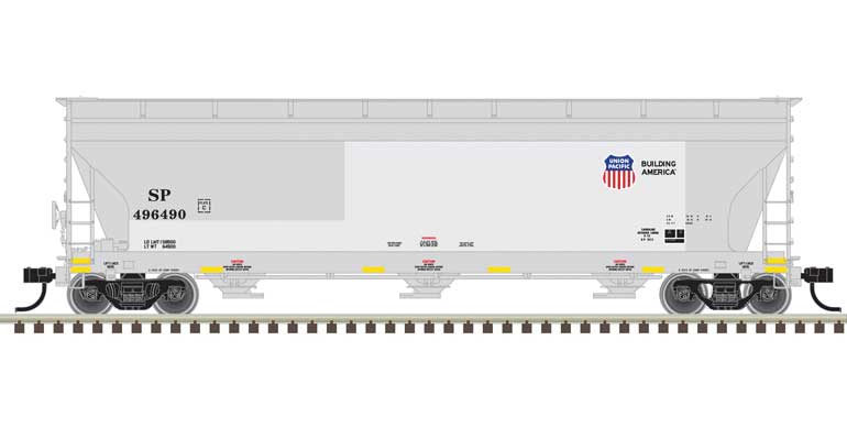 ACF 4650 3-Bay Centerflow Covered Hopper Post-1971 Version - Union Pacific 496614 - 20006947 : HO