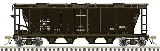 4-Bay Slab-Side Covered Hopper CGLX-20007151 : HO