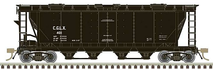 4-Bay Slab-Side Covered Hopper CGLX-20007152 : HO