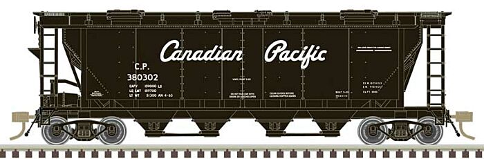 4-Bay Slab-Side Covered Hopper Canadian Pacific-20007159 : HO