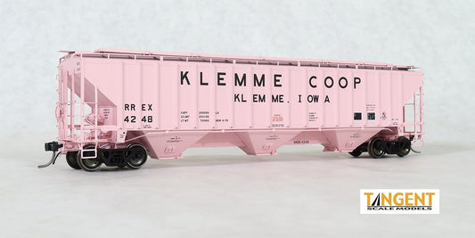 Pullman-Standard PS-2CD 4750 3-Bay Covered Hopper Klemme Coop RREX 4251 - 2005706 : HO