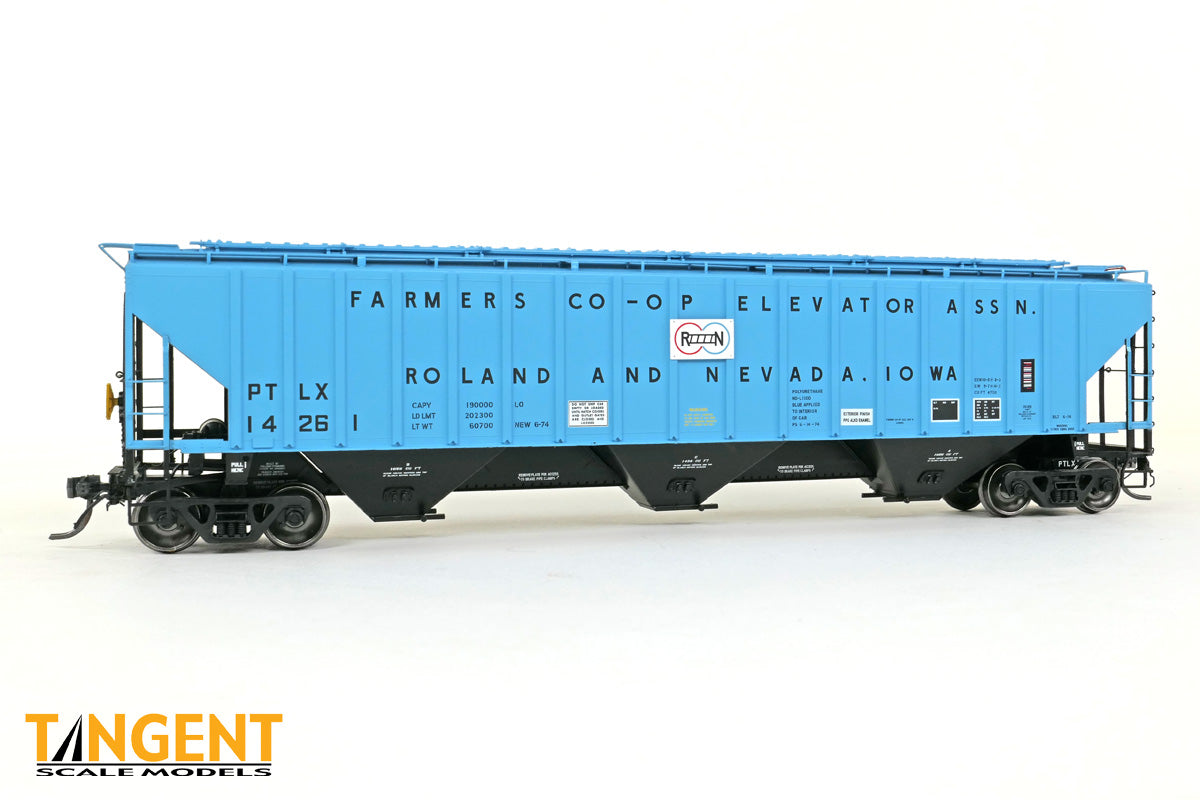 Pullman Transport Leasing Company (PTLX) “Roland & Nevada Iowa 1974” PS4750 Covered Hopper #14245 - 2007801 : HO