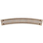 Code 55 Track w/Nickel-Silver Rail & Brown Ties -- 11-1/4" Radius Full Curve pkg(6) - 2012 : N