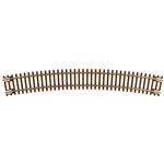 Code 55 Track w/Nickel-Silver Rail & Brown Ties -- 12-1/2" Radius Full Curve pkg(6) - 2014 : N