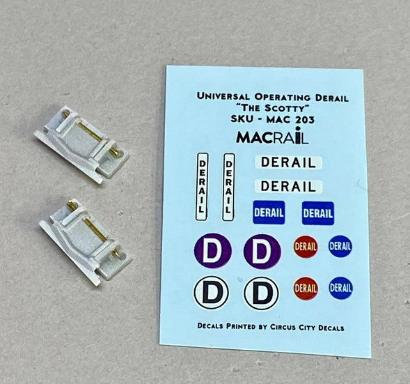 Operating Derail "Flip Type - The Scotty" (2 Pack) - MAC203 : HO