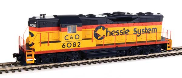 EMD GP9 Phase II with High Hood Chessie C&O 6082 DCC & ESU Sound - 20481 : HO