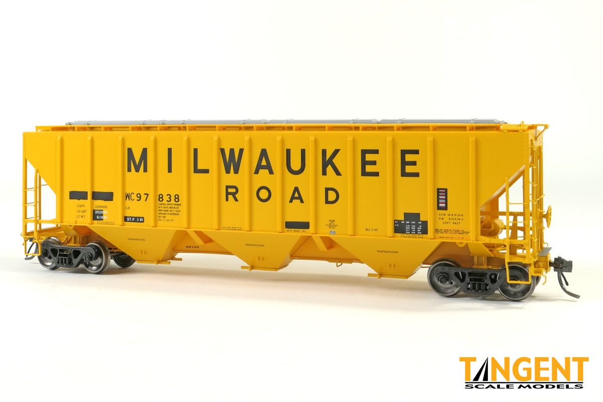 PS4427 High Side 3-Bay Covered Hopper EX/Milwaukee WC97838 21037-01: HO