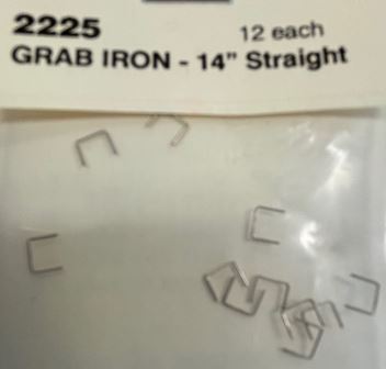 14 Inch Straight Grab Irons - 2225 : HO