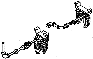 Salem Type Air Dryer Filter w/Pipes & Mounts -AF237 : HO