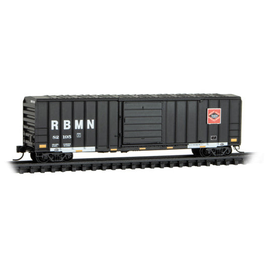 50' Rib-Side Single-Door Boxcar No Roofwalk -Reading, Blue Mountain & Northern #82195 -02500426 : N