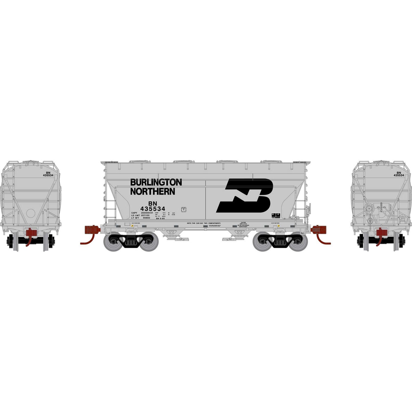 ACF 2970 2-Bay Covered Hopper BN 435534 - GN24686 : N