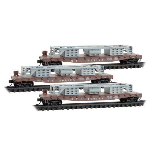 50' Flatcars New York Central with SW9 Frames 3-Pack - 98302267 : N