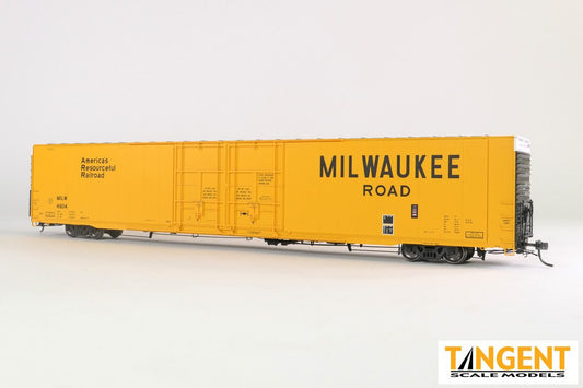 Milwaukee Road (MILW) “Delivery 1977 Yellow” Greenville 86′ Double Plug Door Box Car #4788 - 2505801 : HO