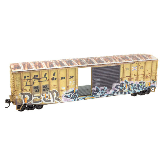 50' Boxcar Kit Railbox Rd# 33877 Weathered - 5600004 : HO