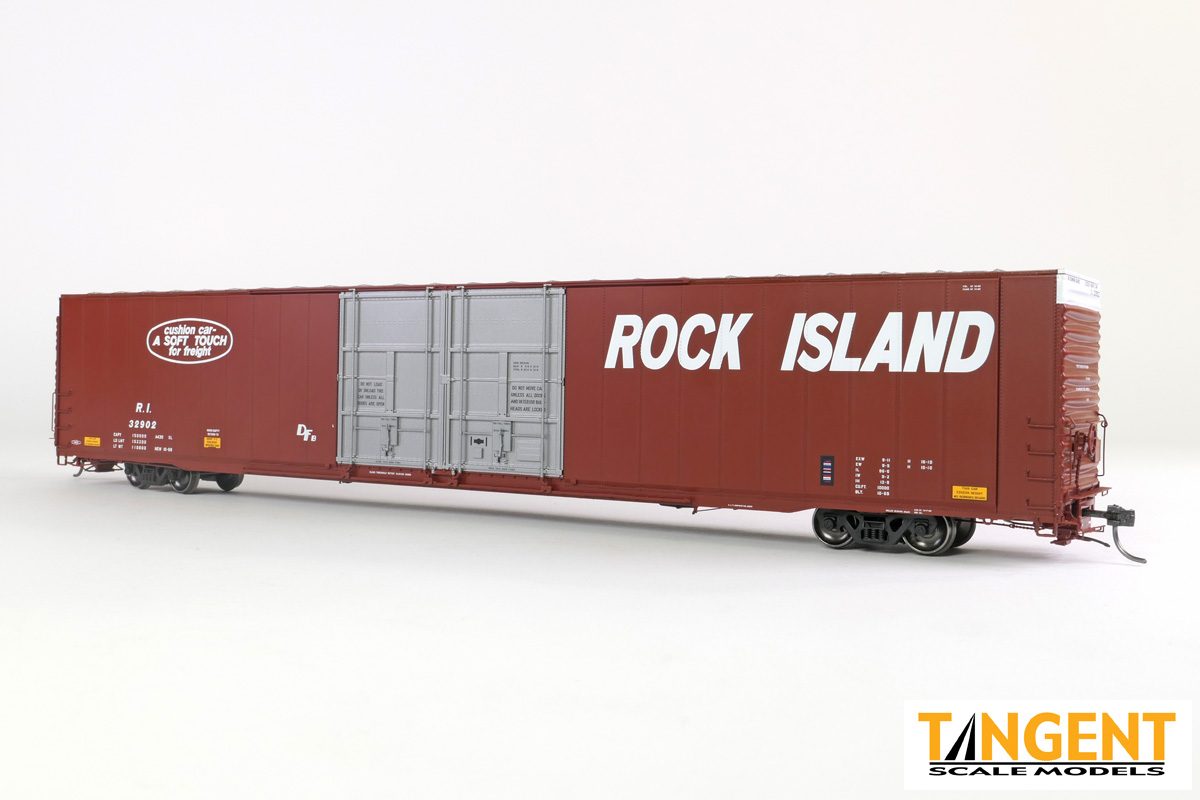 Rock Island (RI) “Delivery 1969 Red” Greenville 86′ Double Plug Door Box Car #32902 - 2506002 : HO