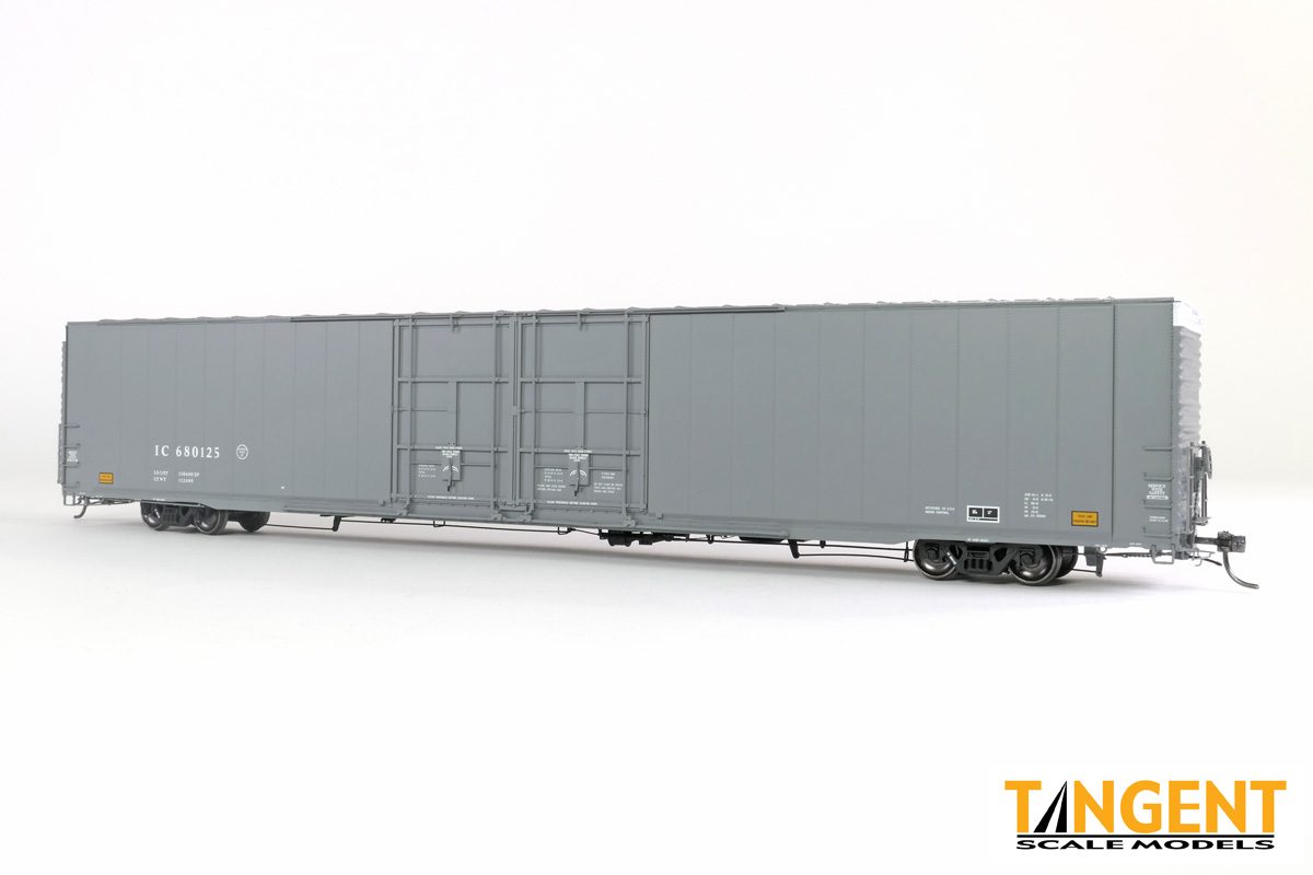 Illinois Central (IC) “Gray Repaint 1995” Greenville 86′ Double Plug Door Box Car #680106 - 2506901 : HO