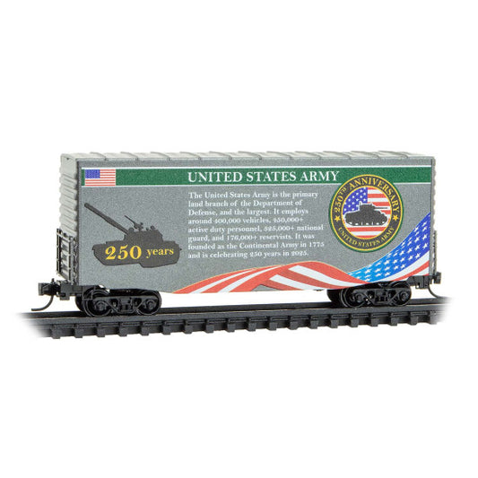 40' Hy-Cube Boxcar U.S. Army Anniversary Car - 10100841 : N