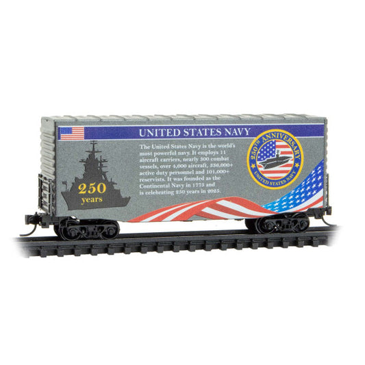 40' Hy-Cube Boxcar U.S. Navy Anniversary Car - 10100842 : N