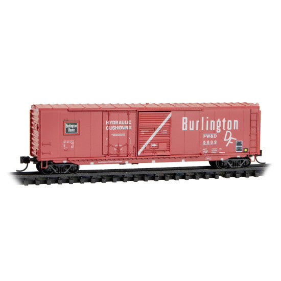 50' Standard Boxcar Fort Worth & Denver – Burlington Rd# 5009 - 07600180 : N