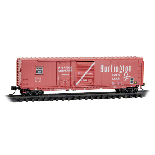 50' Standard Boxcar Fort Worth & Denver – Burlington Rd# 5009 - 07600180 : N