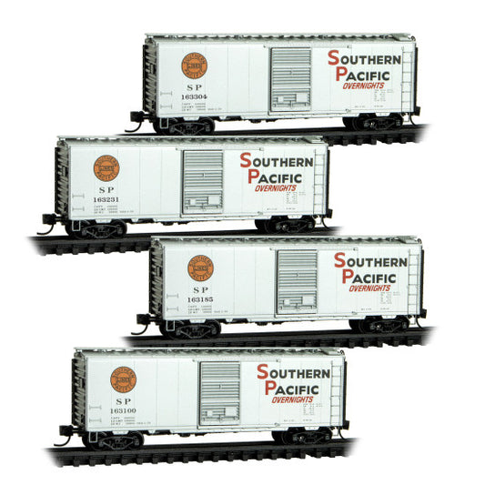 40' Standard Boxcars Southern Pacific® 4-Car Runner Pack #242 - 98300242 : N