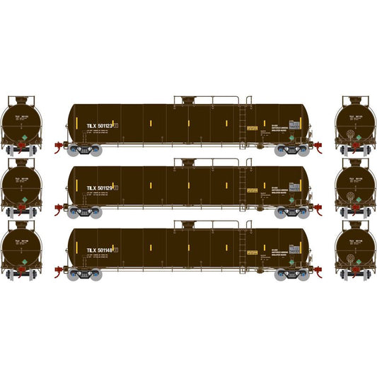 Trinity Ind. Leasing UTC 33,000 Gallon LPG Late Tank Car 3-Pack - G25589 : HO