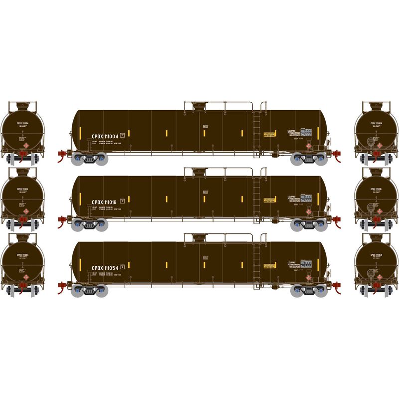 Chevron USA UTC 33,000 Gallon LPG Late Tank Car 3-Pack - G25595 : HO