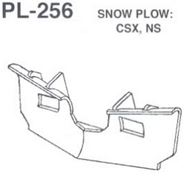 Snowplow Tall Type Narrow Sides - PL256 : HO